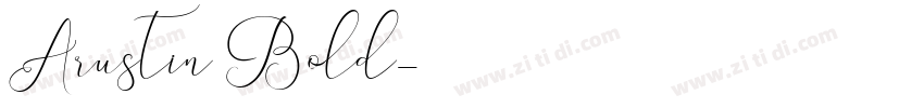 Arustin Bold字体转换
